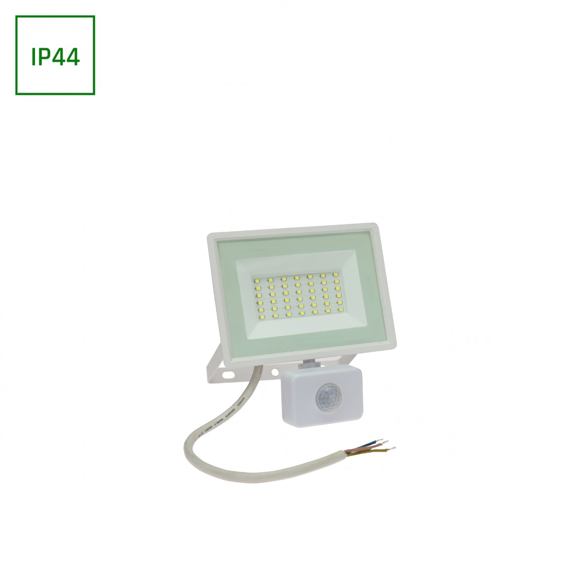 LED Strahler, LED Fluter & Baustrahler Weiß 30Watt Mit Bewegungssensor IP44