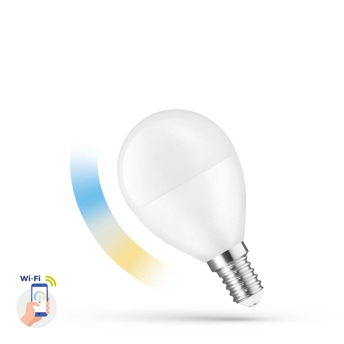 E14 Led Glühbirne Smart Lampe Bol CCT+DIMM Wi-Fi
