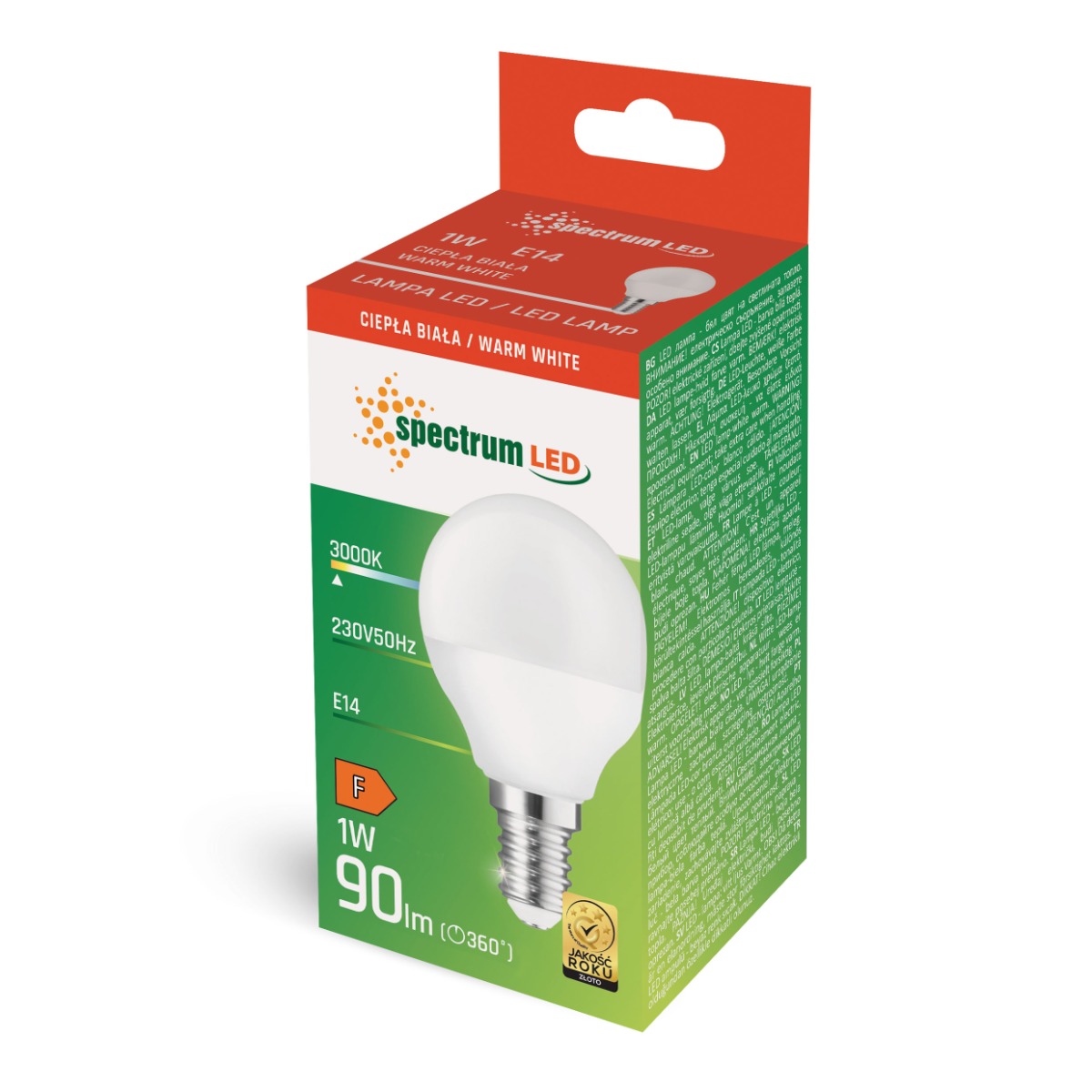 E14 LED-Tropfenlampe 1W G45 