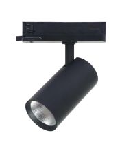 3-Phasen LED-Schienenstrahler 30W | CCT 3000K-4000K-6000K | CRI90 | 24° | Ø80 mm | Schwarz