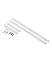 LED-Einbaurahmen 34 x 124 cm Weiß