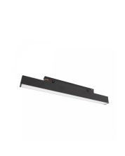 Längliche LED-Schienenleuchte 8W CCT 48V 304mm dimmbar Schwarz