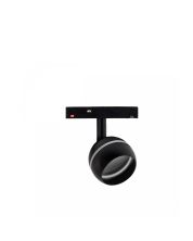 LED-Kugelleuchte mit Schienenring 10W K2700 48V Ø90 mm Schwarz