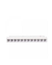 LED-Gitterleuchte für Schienen, 12 W, K2700, 48 V, 220 mm, Weiß