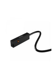 Stromanschluss für schmale Schienen, 48 V, 200 mm Kabel, schwarz