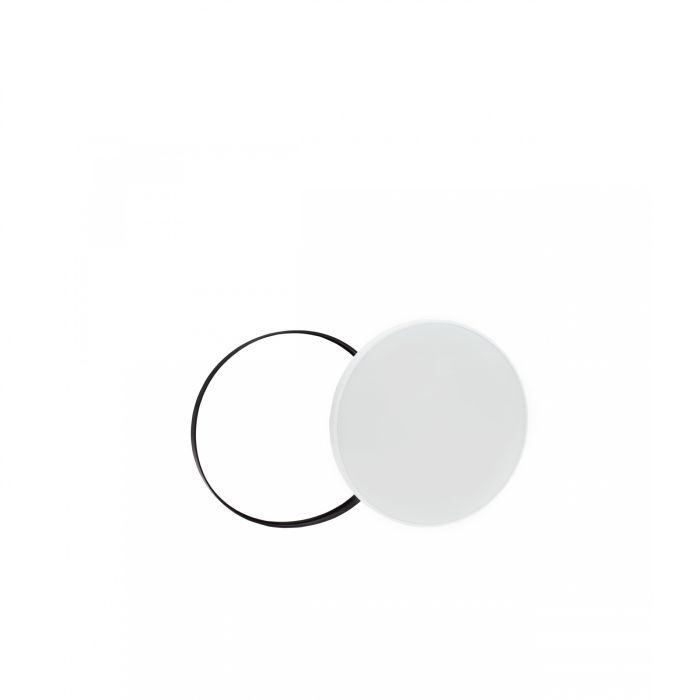 LED-Deckenleuchte rund 24 W CCT weiß/schwarz IP54 Ø320 mm