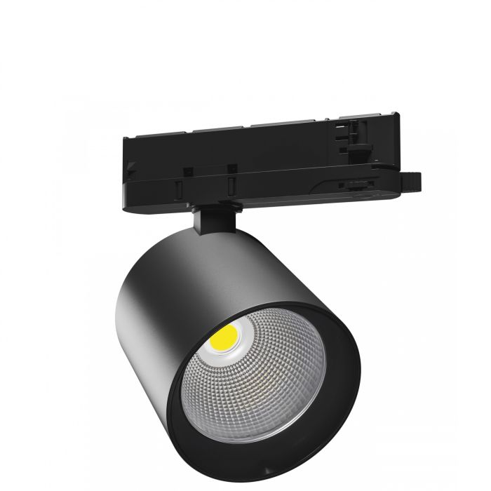 3-Phasen-LED-Schienenstrahler 32–40 W K4000 Schwarz