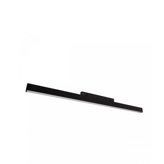 Längliche LED-Schienenleuchte, 18 W, Farbtemperatur 48 V, 602 mm, dimmbar, Schwarz