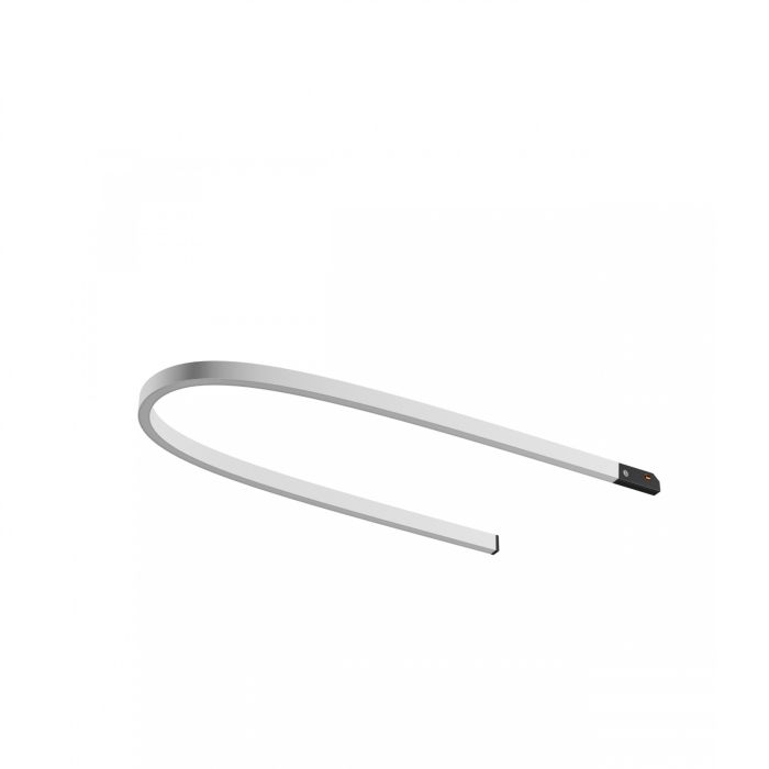 LED-Lichtleiste für schmale Schienen, 6 W, K3000, 48 V, 547 mm, Schwarz
