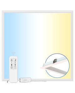 LED-Panel 62x62 cm | 40W | CCT Dimmbar | 3000K-6000K | CRI90 | Smart WiFi