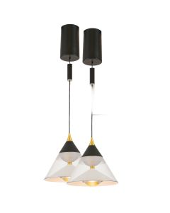 LED-Pendelleuchte Ø15 cm mit Handbewegungssensor | 29W | 5100 Lumen | CRI90 | Schwarz