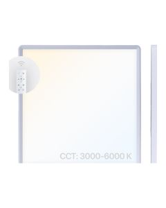 LED-Aufbaupanel 50x50 cm | 40W | CCT Dimmbar | 3000K-6000K | CRI90 | Fernbedienung
