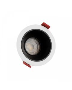 Einbaustrahler GU10 – rund – weiß (Reflektor schwarz) – schwenkbar – IP20 – Ø85×50 mm – ohne Leuchtmittel