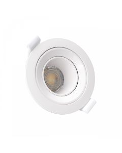 Einbaustrahler GU10 – rund – weiß – schwenkbar – IP20 – Ø86×34 mm – ohne Leuchtmittel