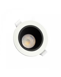 Einbaustrahler GU10 – rund – weiß/schwarz – blendarm – IP20 – Ø95×46 mm – ohne Leuchtmittel