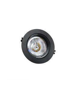 Aufbaustrahler AR111 GU10 – rund – schwarz – IP20 – Ø165×41 mm – ohne Leuchtmittel