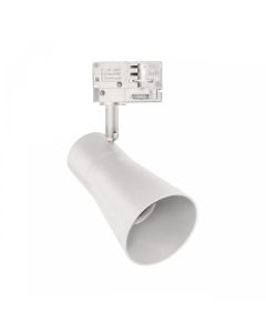 3-Phasen-Schienenstrahler GU10 Weiß – 80×140×180 mm