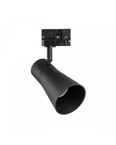 3-Phasen-Schienenstrahler GU10 Schwarz – 80×140×180 mm
