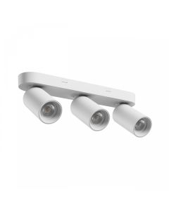 Aufbaustrahler GU10 3-flammig – weiß – IP20 – 350×70×135 mm – ohne Leuchtmittel