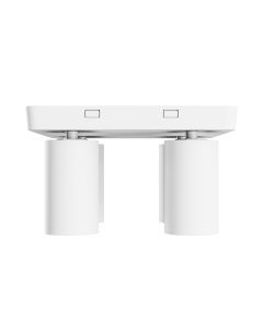 Aufbaustrahler GU10 4-flammig – eckig – weiß – IP20 – 220×220×134 mm – ohne Leuchtmittel