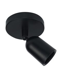 Surface Ceiling Spot Black GU10 Base 120x145mm