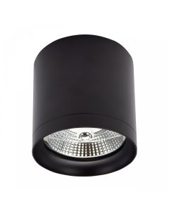 Aufbaustrahler AR111 GU10 – rund – schwarz – blendarm – IP20 – 118×110 mm – ohne Leuchtmittel