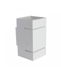 Wandleuchte G9 – eckig – weiß – IP20 – 80×150 mm – ohne Leuchtmittel