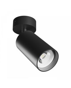 Wandleuchte GU10 – rund – schwarz – IP20 – 55×100×165 mm – ohne Leuchtmittel