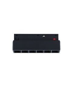 LED-Gitterleuchte für Schienen, 6 W, K2700, 48 V, 110 mm, Schwarz