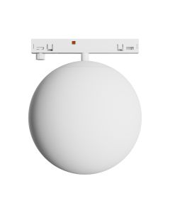 LED-Kugelleuchte für schmale Schienen, 7 W, K3000, 48 V, Ø 100 mm, Weiß