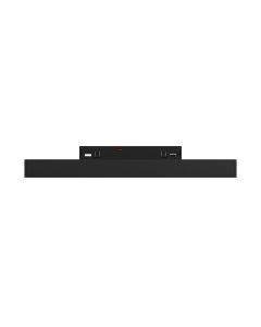 LED-Gitterleuchte für schmale Schienen, 12 W, K3000, 48 V, 196 mm, Schwarz
