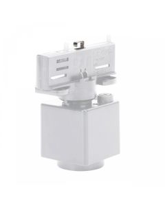 Dreiphasiger Slim-Rail-Adapter mit Anschluss, weiß