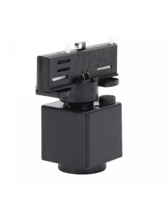 Dreiphasiger Slim-Rail-Adapter mit Stecker, schwarz