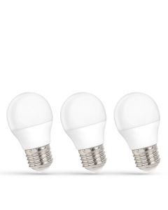 LED E27 Tropfenlampe 3-pack 6W K3000 490lm
