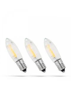 LED-Christbaumkerze E10 10–55V 0,2W K2200 – 3 Stück