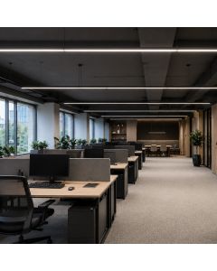LED-Leuchte 120 cm, 20–40 W, Farbtemperatur 100 lm/W, Schutzart IP20, Weiß