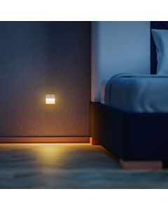 LED-Nachtlicht Lumina Pop RGBW mit Bewegungsmelder USB-C – Weiß – 2 Stück