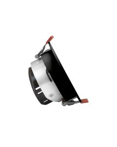 Einbaustrahler GU10 – rund – schwarz (Reflektor silber) – IP20 – Ø85×50 mm – ohne Leuchtmittel