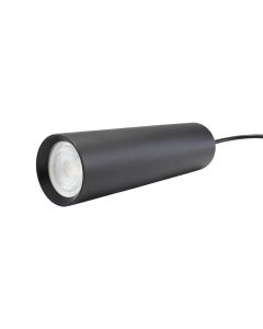 Pendelleuchte GU10 für 3-Phasen-Schiene Ø55 mm mit 1 m Kabel – Schwarz