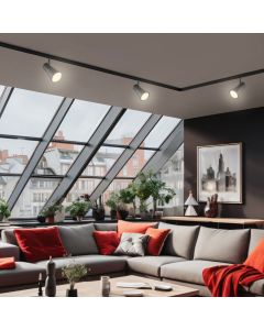 3-Phasen-Schienenstrahler GU10 Schwarz – 80×140×180 mm