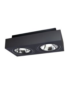 LED Spot AR111 x2 GU10 Surface-Mounted White Square IP20 293X145X85mm Regulated Eye