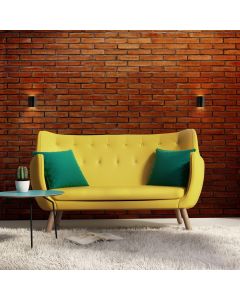 Wandleuchte G9 – zylindrisch – schwarz/gold – IP20 – 101×81×100 mm – ohne Leuchtmittel