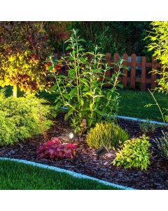 Gartenstrahler mit Erdspieß GU10 – Aluminium – Schwarz – IP65 – Schwenkbar – 98 x 185 mm