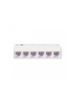 LED-Gitterleuchte für Schienen, 6 W, K2700, 48 V, 110 mm, Weiß