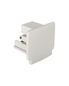 3-Phasen-Schienen-Endkappe Weiß