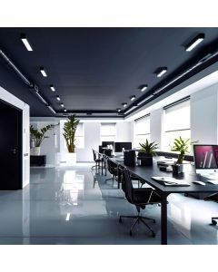 LED Feuchtraumleuchte 60cm Schwarz G13 für T8 Röhre IP20