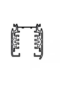 Dreiphasen-Gleisschiene, 2 Meter, weiß