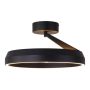 LED-Deckenleuchte Ring Ø45 cm | 50W | 5500 Lumen | CRI90 | CCT 2700K-4000K | Schwarz