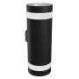 Runde LED-Fassadenleuchte mit Lichtring, 18 W Farbtemperatur, Schutzart IP54, Schwarz