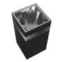 Quadratische LED-Fassadenleuchte mit Lichtring, 18 W Farbtemperatur, Schutzart IP54, Schwarz – Foto 5